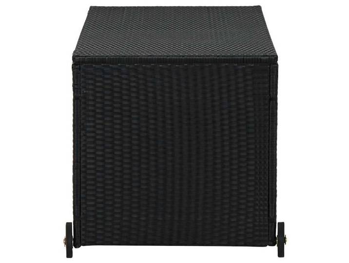 SALE Boutique COFFRE DE JARDIN - YUNYAN - Boîte de rangement de jardin - MEUBLE JARDIN - noir 120x65x61cm résine tressée _5902979
