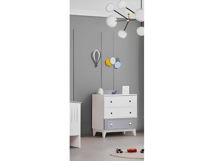 JVmoebel Kommode Moderne Holz-Kommode in Weiß mit drei Schubladen (1 St., Kommode), Made in Europa