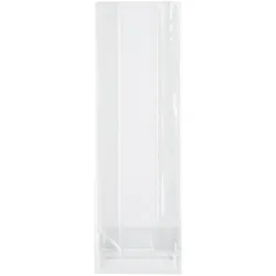 VEPATIM 1000 Blockbodenbeutel OPP Siegelnaht transparent 70 + 20mm x 180mm 40my