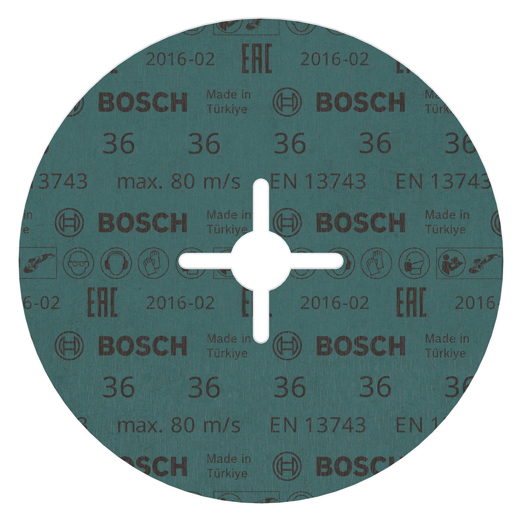 Bosch Professional Zubehör PRO R574 Fiberscheibe, 180 mm, G36 (2608607256)