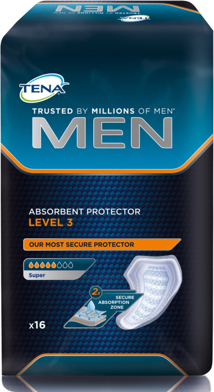 Tena Men Level 3 - 18 paquets de 16 protections