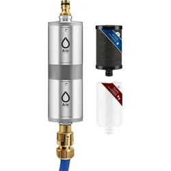 Alb Filter® FUSION Active+Nano Trinkwasserfilter Camping-Set: Mobil mit Koffer Edelstahl Natur