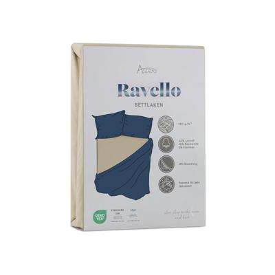 Bettlaken ASPERO "Spannbettlaken Ravello", beige, B:160cm, Bettlaken, Bettlaken