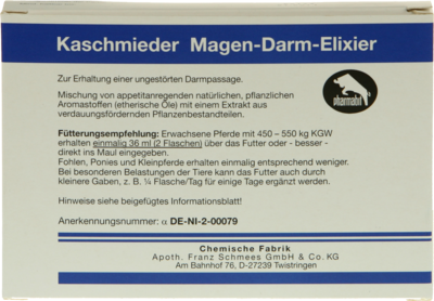 Schmees GmbH KASCHMIEDER Magen Darm vet. 6X18 ml 04073059