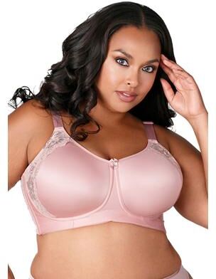 Plus Size Women's Fancy Smooth Curves Softcup Bra 1903 by Elila in Dusty Rose (Size 40 G)