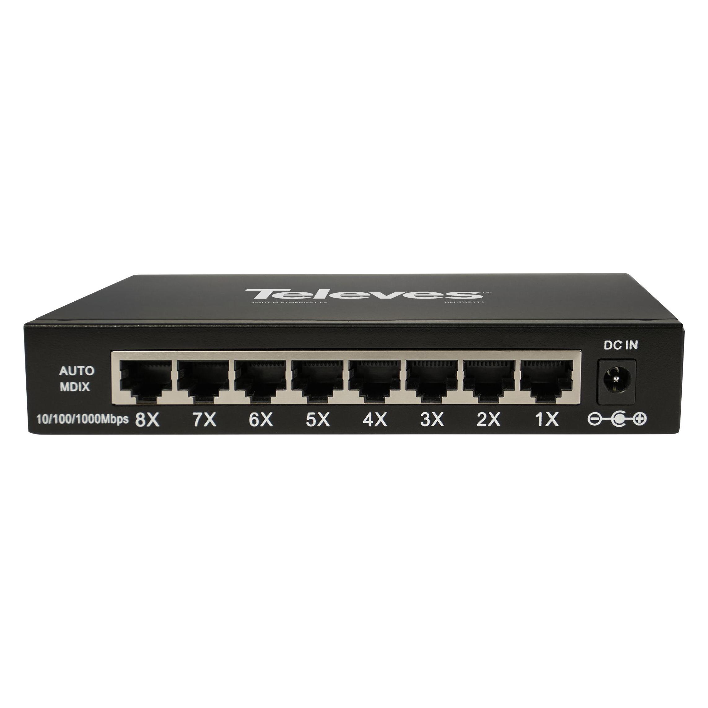 Televes SWUM-1000-8 Ethernet Switch (8 Ports) (768111)