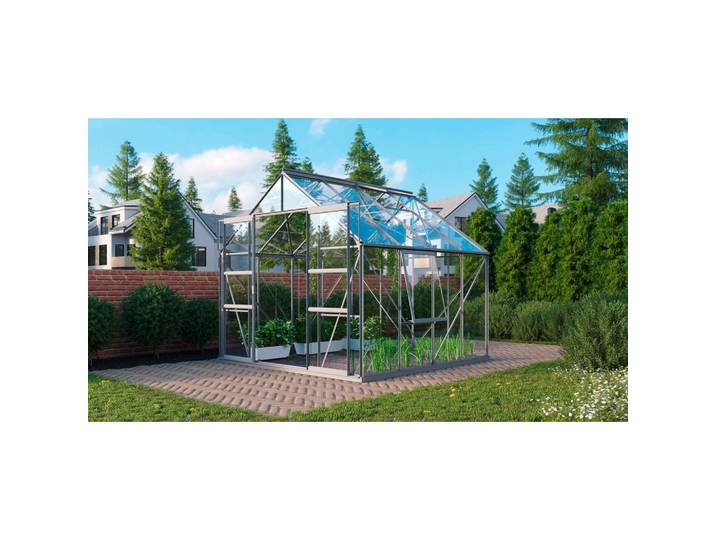 Gewächshausbausatz Meridian 2 8300 8,3 m2 Kunststoff/Metall