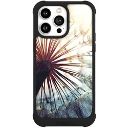 Nivocase Hülle für Apple iPhone 14 Pro Max Stossfeste Handyhülle NIVOmax Case Schwarz Blumen Fotografie (Apple iPhone 14 Pro Max), Smartphone Hülle, Schwarz
