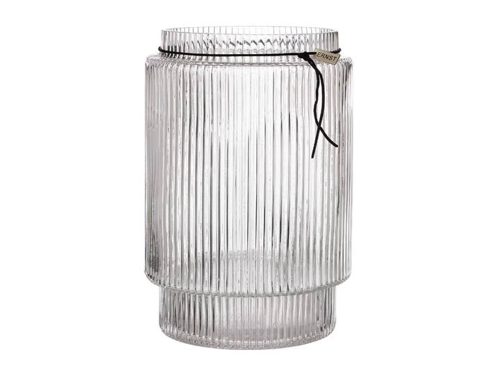 ERNST Ernst Vase en verre rainuré transparent Ø19,5 cm x h28 cm
