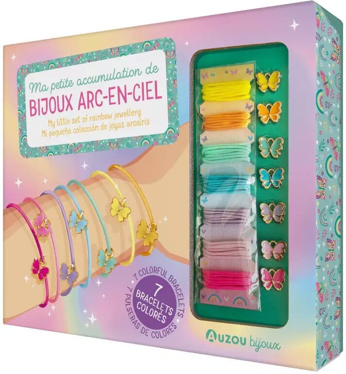 Mes jolis bijoux : Ma petite accumulation de bijoux arc-en-ciel - Auzou