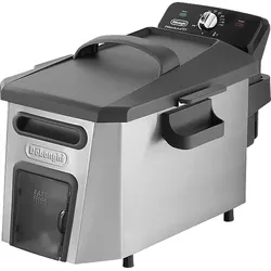 DELONGHI PremiumFry F44510.CZ Fritteuse 3200 Watt Edelstahl/Schwarz