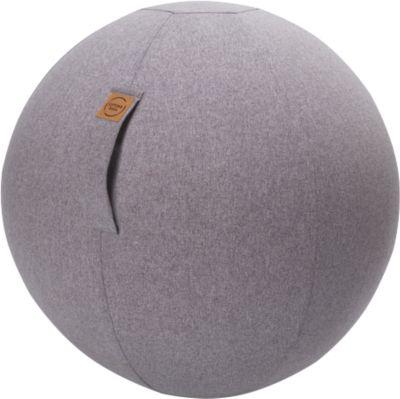 Sitzball FELT, Filzimitat 100% Polyester, waschbar, reißfest, Trageschlaufe, grau