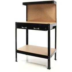 Wiltec, Werkbank + Arbeitsbock, Werkbank (140 cm, 50 cm)