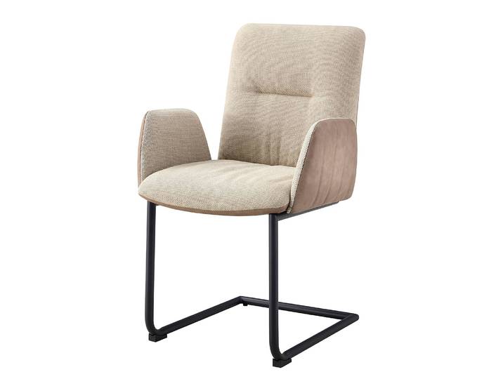 Chaise cantilever Wiema 58 x 92 x 58cm Noir/Noir