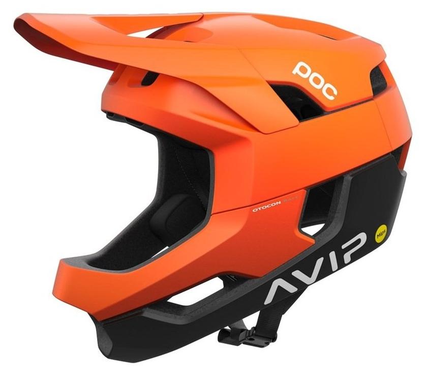 POC Otocon Race MIPS Fluorescent Orange AVIP/Uranium Black Matt 55-58 Fahrradhelm