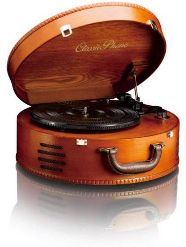 Lenco TT-34 USB-Plattenspieler Riemenantrieb Holz