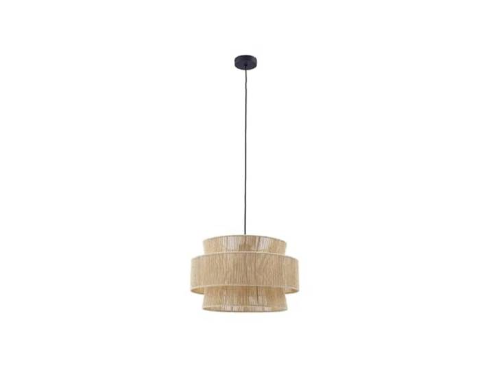 Lindby Pendelleuchte in beige, Hängelampe Hängeleuchte E27, Landhaus, Rustikal, aus Papier, Karton für Wohnzimmer, Esszimmer