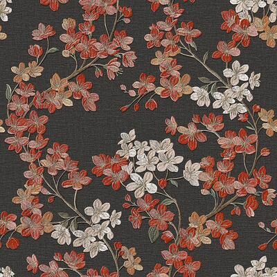 Veer Decor Embroidened Cherry Bloom Wallpaper