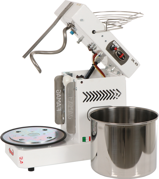 Famag Grilletta IM 8S/230 10 Geschwindigkeiten HH - Spiralkneter 8 Kg hohe Hydration mit kippbarem Kopf