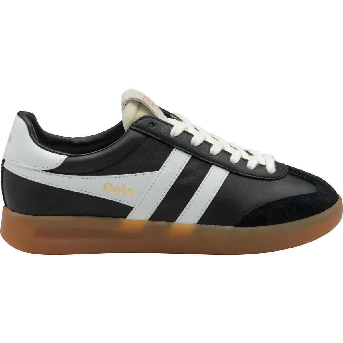 Gola Cyclone Leather Sneaker Women black/white/gum (BH) 41 CLB743-BH-41-blackwhitegum