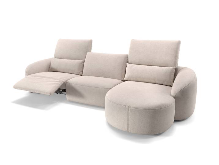 Design Sofa ST. MORITZ Sitzecke Wohnlandschaft Stoff Eckgarnitur