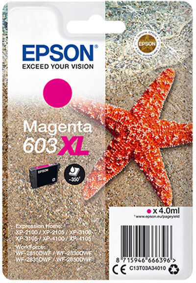 TINTEIRO EPSON 603 XL MAGENTA MPACK