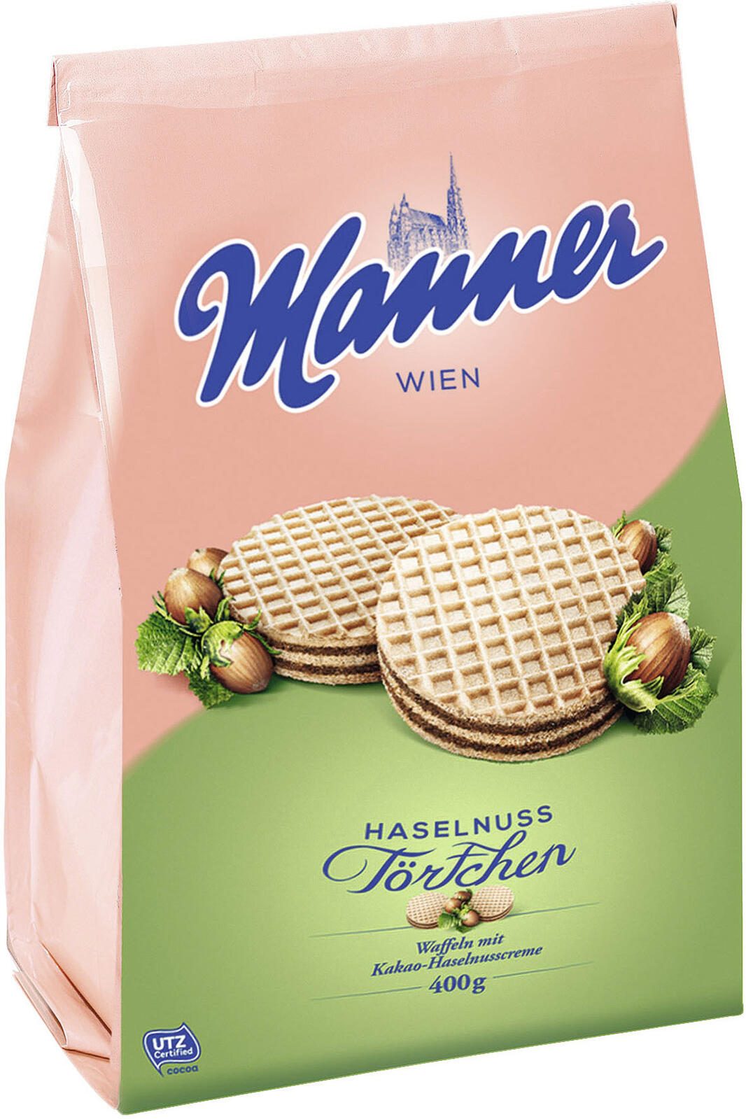 Manner Haselnuss Törtchen 400,0 g 835927