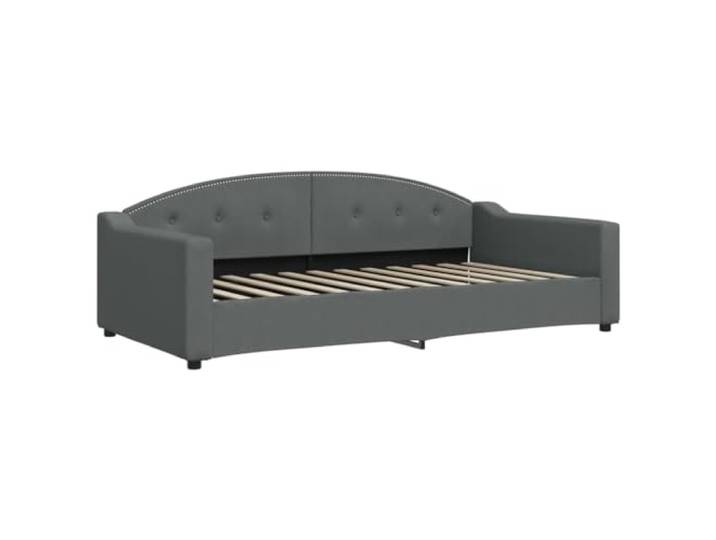 KTHLBRH Bettgestell Eiche Schwarz 120 x 190 cm Spanplatte 6 Fächer, Lattenrost aus Sperrholz, Kiefer, Bettgestell mit Stauraum