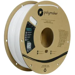 Polymaker PolyFlex TPU95-HF V2 - White - 2.85mm (TPU, 1000 g, 2.85 mm), Filament, Weiss
