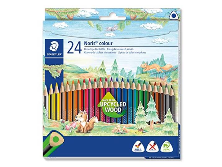 STAEDTLER Noris colour 187 kleurpotloden – set van 24, driehoekig