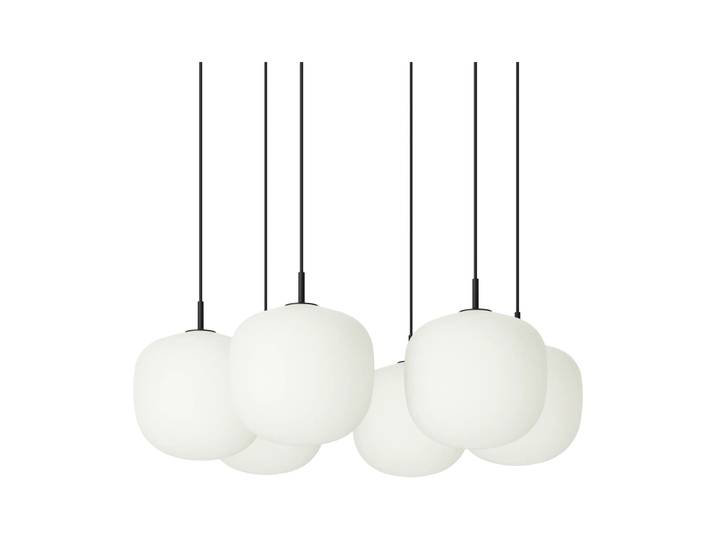 Muuto Rime Pendant Cluster 6 suspension Noir, Ø25 cm