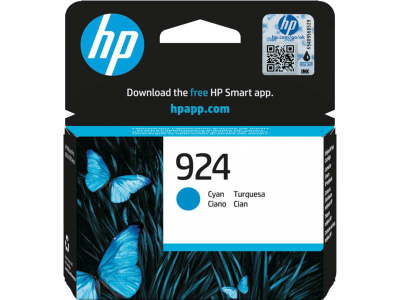 HP 924 / 4K0U3NE Original Druckerpatrone Cyan Instant Ink 4K0U3NE#CE1