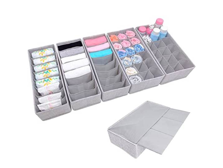 SIMPLE JOY® HEMNES Organisateur 60cases rangement compatible avec IKEA Ajustement parfait pour commode HEMNES Qualité n°1 Star des réseaux Robuste Testé non toxique Marque allemande