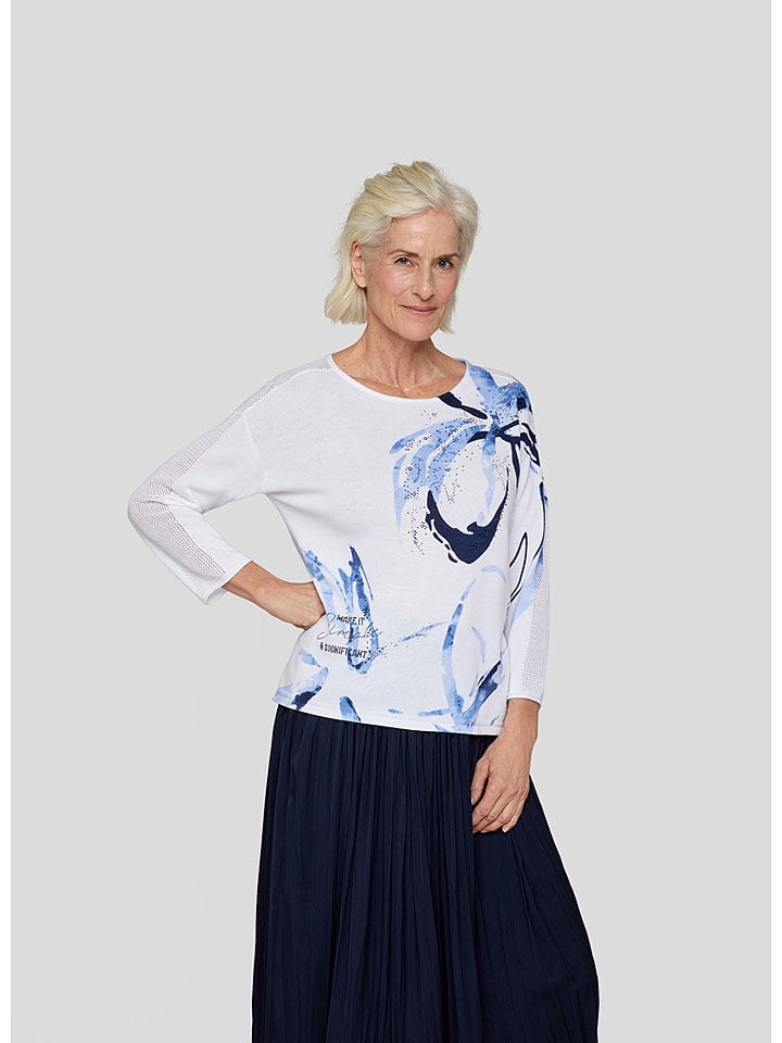 Rabe Pullover in Weiß - 44
