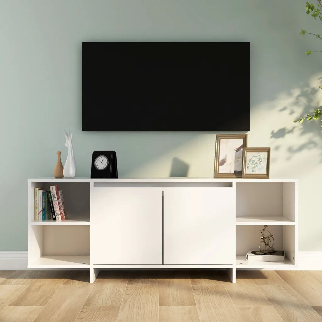 Ebern Designs Ghofran TV Stand for TVs up to 55" White 55"