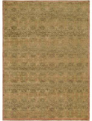 KALATY Transitional Brown Hand-Knotted Wool Area Rug