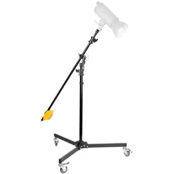 Walimex Galgen-Rollstativ (410 cm, 5 kg), Lampenstativ, Schwarz