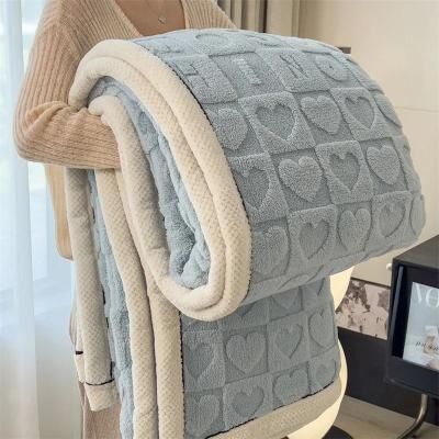 Uplift Picks Taffeta Velvet Carved Blanket Thick Double Sided Plush Throw 2 70x100 Cm