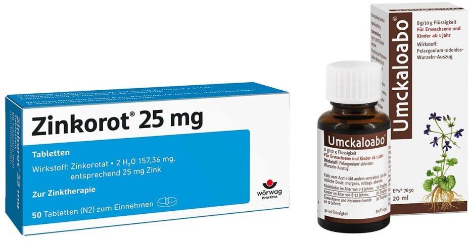 Zinkorot 25 Mg Tabletten + Umckaloabo Flüssig