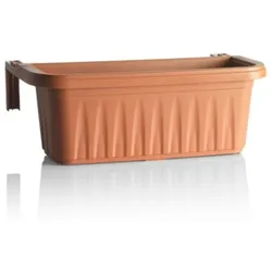 Bama Verstellbarer Schwalben-Pflanzkübel 50 cm, Terrakotta