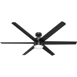 DC Deckenventilator Solaria Schwarz 183 cm mit LED