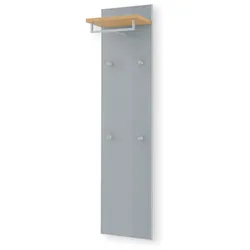 Voss Möbel Garderobenpaneel Gardone Glas Perlgrau