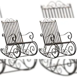CLP 2er Set Schaukelstühle Smilla bronze