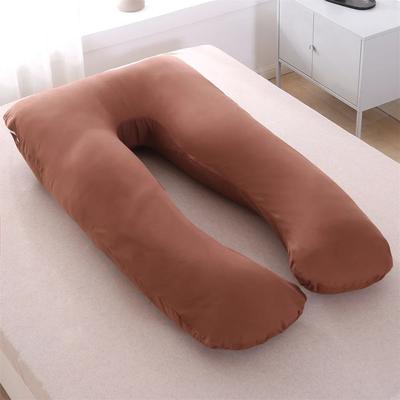Inspire Select DreamNest U Shaped Pregnancy & Nursing Pillow Full Body Maternity Support Cushion brown
