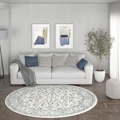 Alise Rugs Carrington Traditional Border Indoor Area Rug