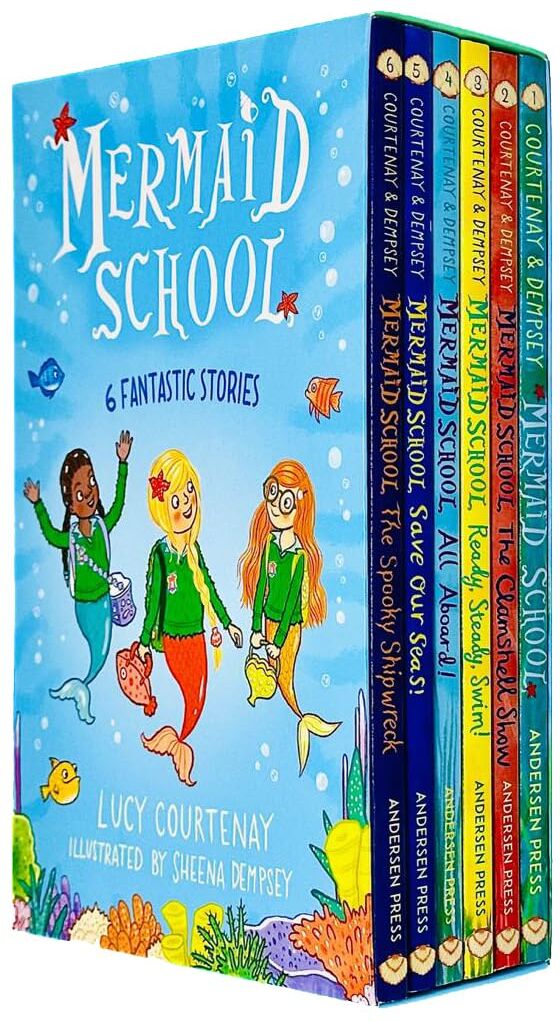Mermaid School Series 6 Books Collection Set by Lucy Courtenay, illustrated by Sheena Dempsey - Paperback - Ages 5-8 - Andersen Press Children's