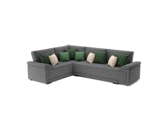 Ecksofa mit Schlaffunktion LYNN links anthrazit