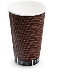 Pappbecher (PAP/PE) PREMIUM Ripple Wall Ø90mm 510ml `0,4L/16oz/XL`