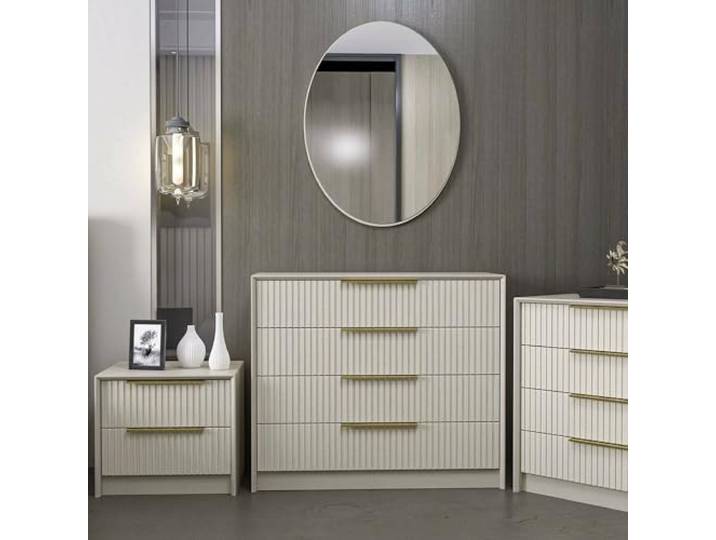 Dmora Kommode Grumium 100x45x85h cm Grau 7 Schubladen