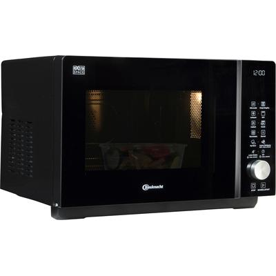 BAUKNECHT Mikrowelle "MF 258 B", schwarz, B:49cm H:32,5cm T:46,8cm, Mikrowellen, ExtraSpace-Garraum ohne Drehteller mit Grill-Funktion, Mikrowelle